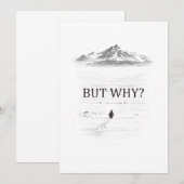 Penguin But Why Mountains  招待状 (正面/裏面)