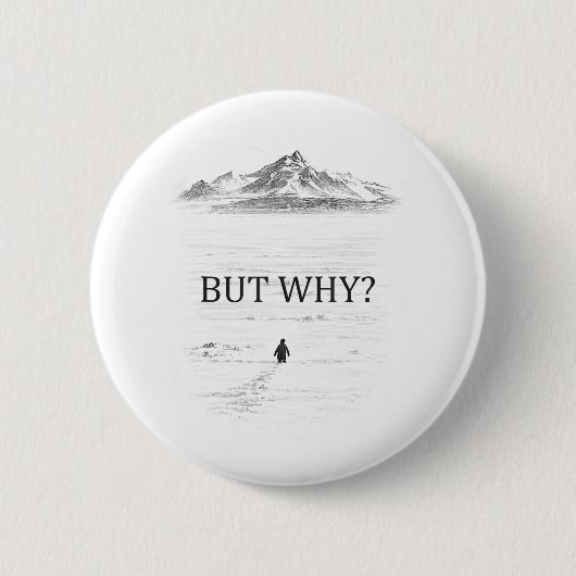 Penguin But Why Mountains Penguin 缶バッジ (正面)