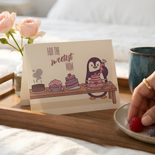 Penguin Cake Decorator | Sweetest Mom シーズンカード