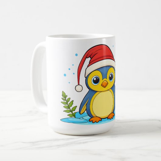 Penguin Cheer Holiday  コーヒーマグカップ (正面左)