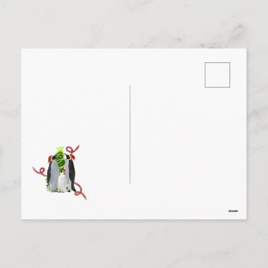Penguin Christmas シーズンポストカード (裏面)