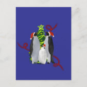 Penguin Christmas シーズンポストカード (正面)