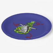 Penguin Christmas ペーパープレート (アングル)