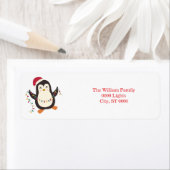 Penguin Christmas  ラベル (インサイチュ)