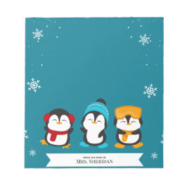 Penguin Christmas Holiday From The Desk Of Notepad ノートパッド