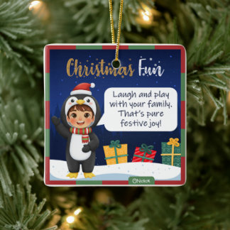 Penguin Christmas Ornament セラミックオーナメント