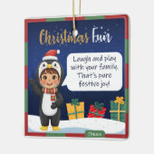 Penguin Christmas Ornament セラミックオーナメント (左)