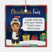 Penguin Christmas Ornament セラミックオーナメント (裏面)
