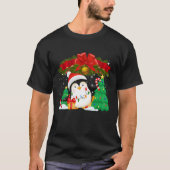 Penguin Christmas Ornament Tree Lights Cute Pengui Tシャツ (正面)