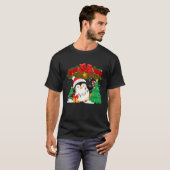 Penguin Christmas Ornament Tree Lights Cute Pengui Tシャツ (正面フル)