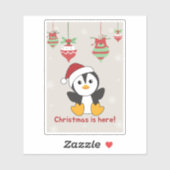 Penguin Christmas Snow Winter Animals Penguins Sti シール (シート)