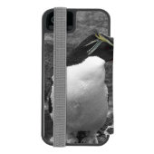 Penguin Colour Splash Incipio iPhoneウォレットケース (フォリオ裏面)