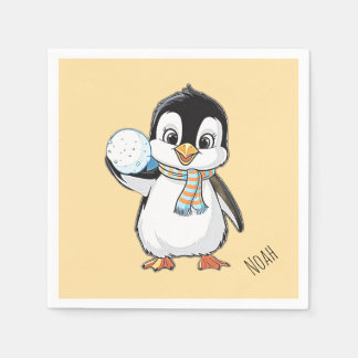 Penguin day celebrating-20 january or any スタンダードカクテルナプキン