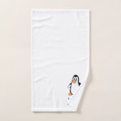 Penguin Design Monogrammed バスタオルセット (ハンドタオル)
