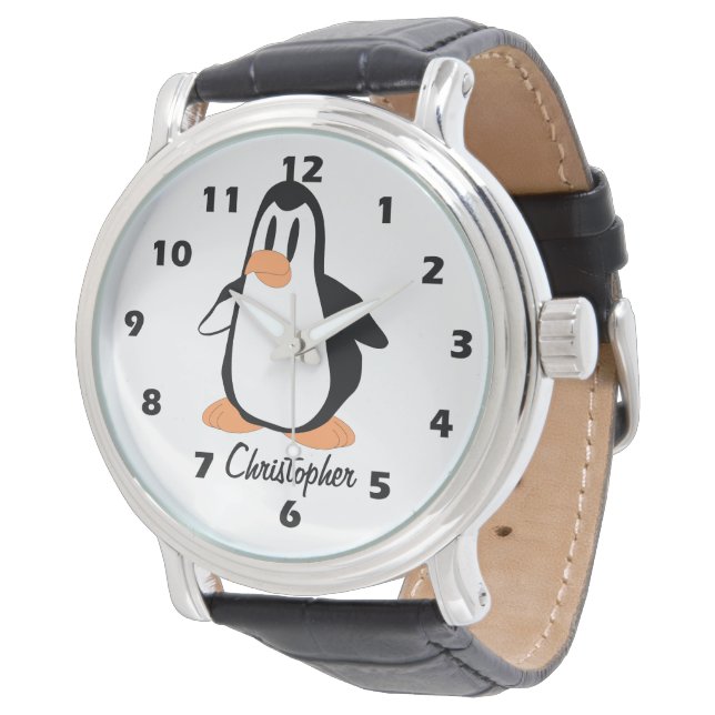 Penguin Design Personalised 腕時計 (アングル)