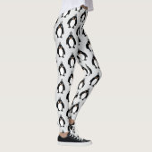 Penguin Design You Choose Background Colour レギンス (右)
