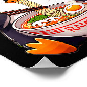 Penguin Eating Ramen ポスター (角)