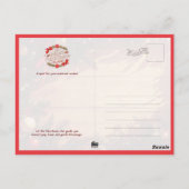 Penguin Family Decorating Christmas Tree ポストカード (裏面)