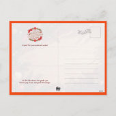 Penguin Family Decorating Christmas Tree Postcard シーズンポストカード (裏面)