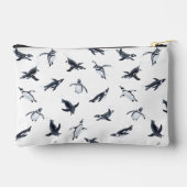 Penguin Flight Squad | Ocean Art Design アクセサリーポーチ (裏面)