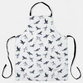 Penguin Flight Squad | Ocean Art Design エプロン (正面)