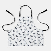 Penguin Flight Squad | Ocean Art Design エプロン (正面)
