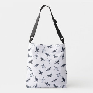 Penguin Flight Squad Ocean Art Design クロスボディバッグ
