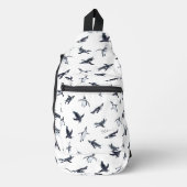 Penguin Flight Squad | Ocean Art Design スリングバッグ (正面)