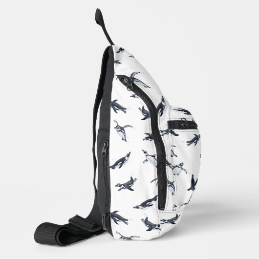Penguin Flight Squad | Ocean Art Design スリングバッグ (左)