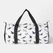 Penguin Flight Squad | Ocean Art Design ダッフルバッグ (正面)
