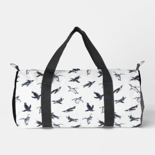 Penguin Flight Squad Ocean Art Design ダッフルバッグ