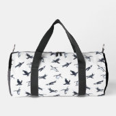 Penguin Flight Squad | Ocean Art Design ダッフルバッグ (裏面)