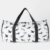 Penguin Flight Squad | Ocean Art Design ダッフルバッグ (裏面)