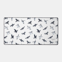 Penguin Flight Squad | Ocean Art Design デスクマット