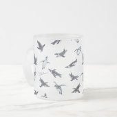 Penguin Flight Squad | Ocean Art Design フロストグラスマグカップ (正面左)