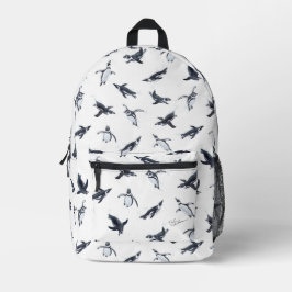 Penguin Flight Squad | Ocean Art Design プリントバックパック