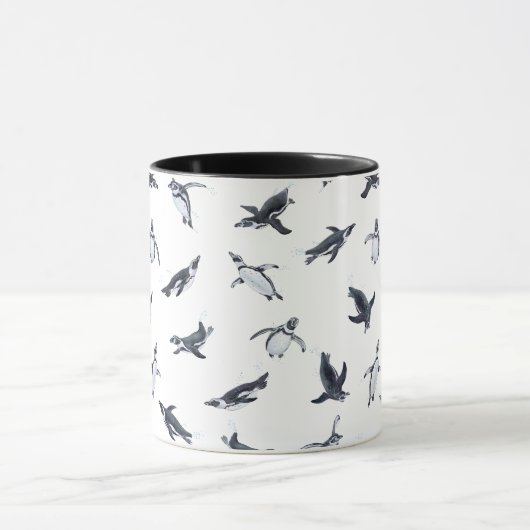 Penguin Flight Squad | Ocean Art Design マグカップ (中央)