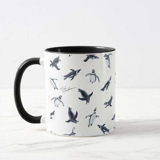 Penguin Flight Squad | Ocean Art Design マグカップ (左)