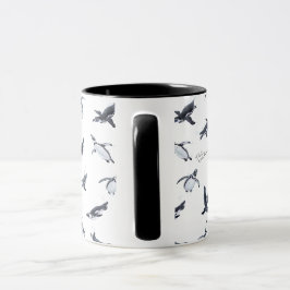 Penguin Flight Squad | Ocean Art Design マグカップ