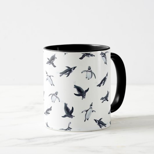 Penguin Flight Squad | Ocean Art Design マグカップ (正面右)