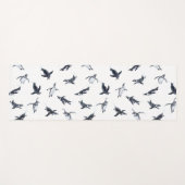 Penguin Flight Squad | Ocean Art Design ヨガマット (正面(横))