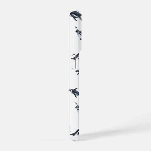 Penguin Flight Squad | Ocean Art Design iPhoneケース (右側面)