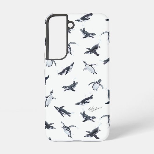 Penguin Flight Squad | Ocean Art Design Samsung Galaxyケース (裏面)