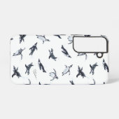 Penguin Flight Squad | Ocean Art Design Samsung Galaxyケース (裏面横)