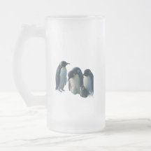 Penguin frosted glass beer product description