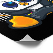 Penguin Gaming Shirt Boys Kids Gamer Gift Penguin  ポスター (角)