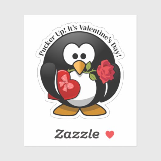Penguin Gifts For Valentine's Day シール (シート)