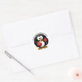Penguin Gifts For Valentine's Day ラウンドシール (封筒)