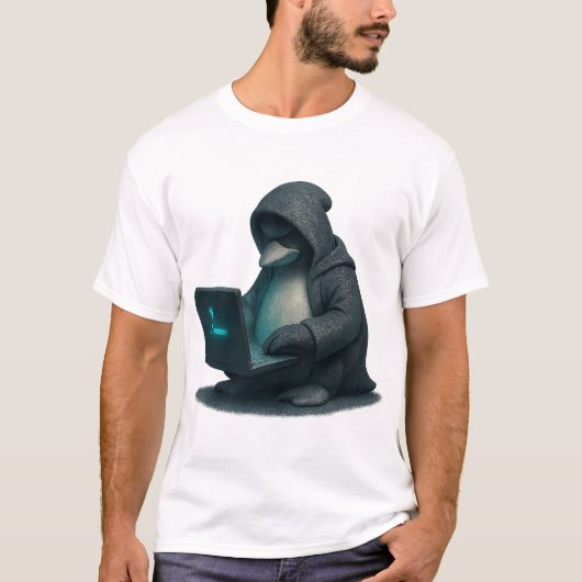 Penguin Hacker Tシャツ (正面)