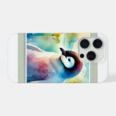 Penguin Harmony 051124AREF132 - Watercolor iPhoneケース (裏面横)